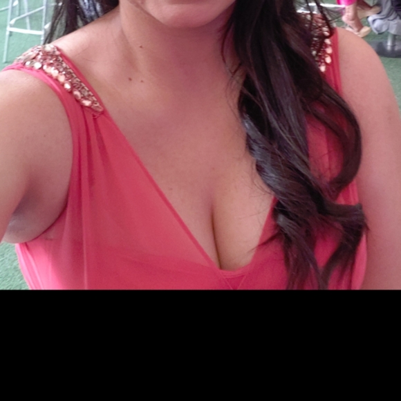 Adrianna Papell Coral Dress - Picture 3 of 3